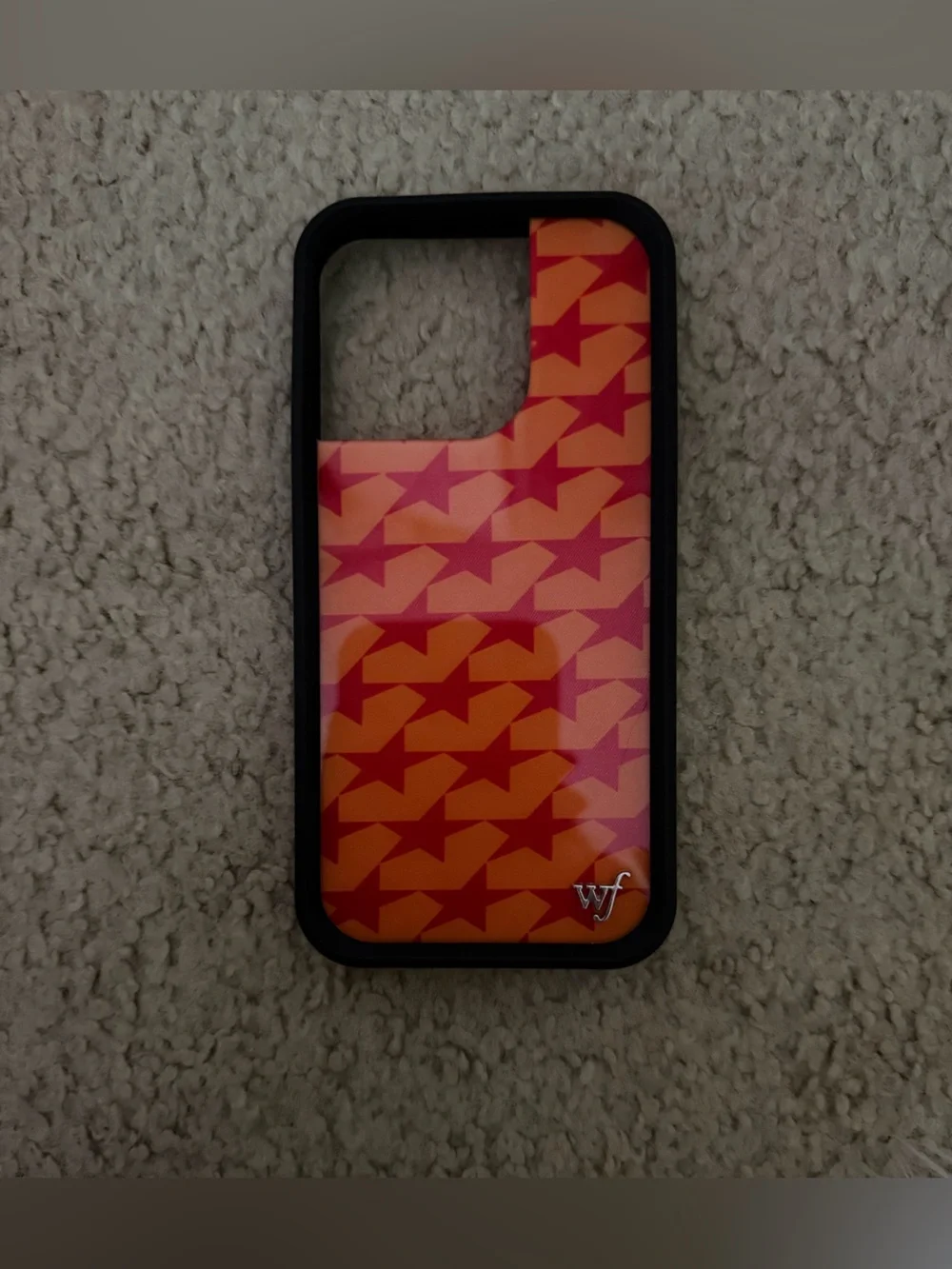 Wildflowers iPhone 15 Pro Case - Orange & Red Star Design